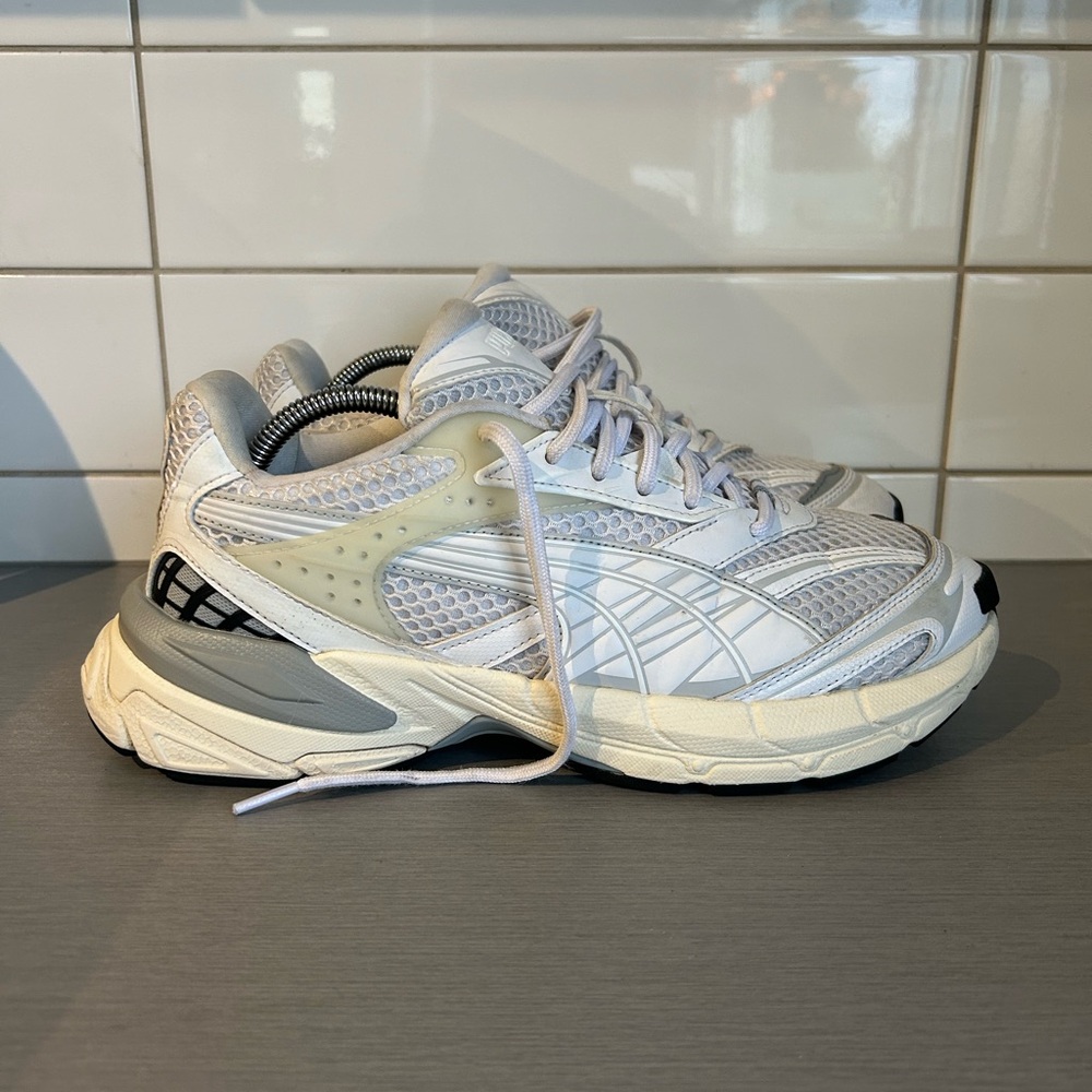 Puma Velophasis Always On White and Cream Athletic Sneakers